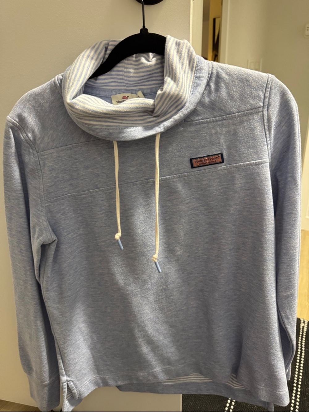 Vineyard Vines Light Blue Turtleneck Pullover Sweater